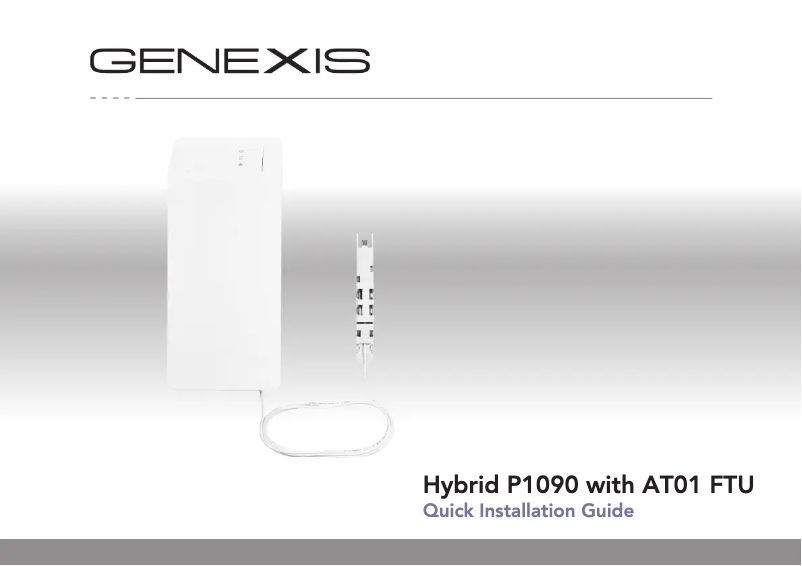 Page n°1 - Manuel utilisateur Genexis Hybrid Element P1090