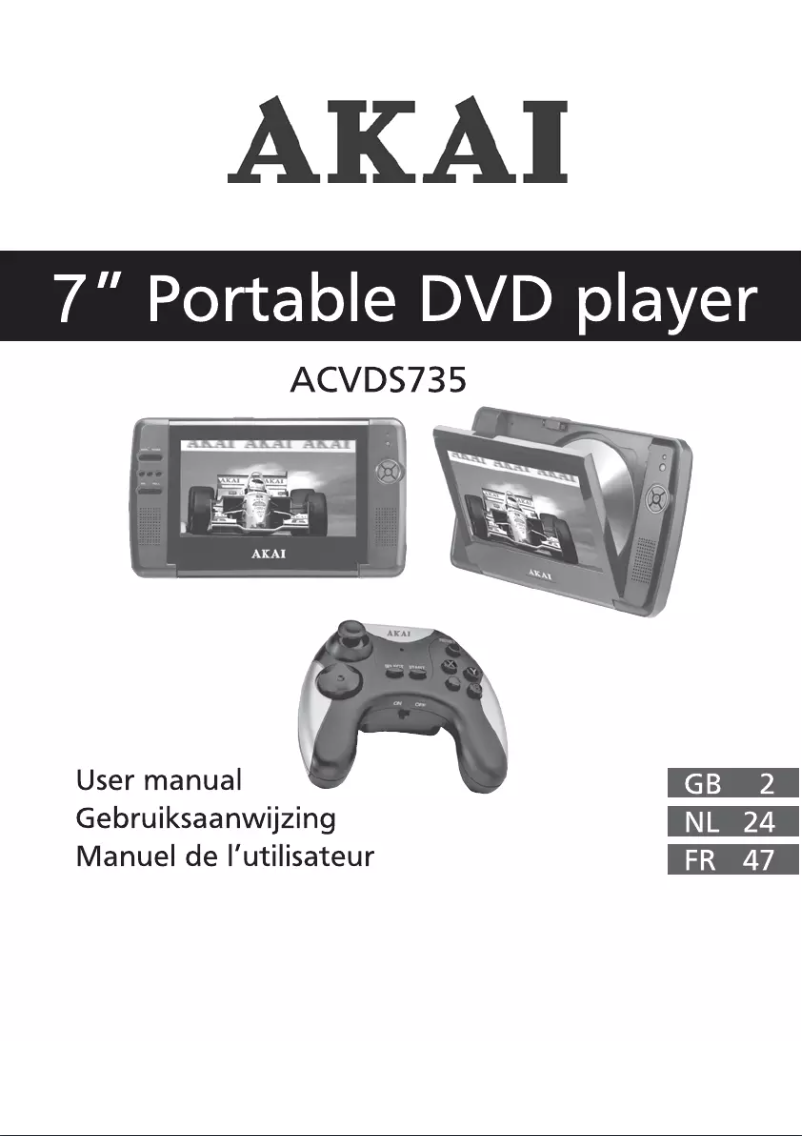 Page 1 de la notice Manuel utilisateur AKAI ACVDS735T