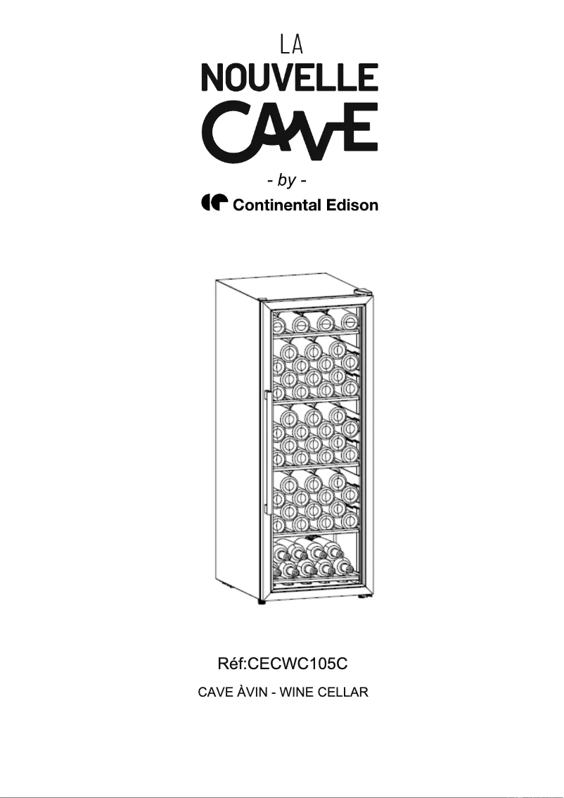 Page n°1 - Manuel utilisateur Continental Edison CECWC105C