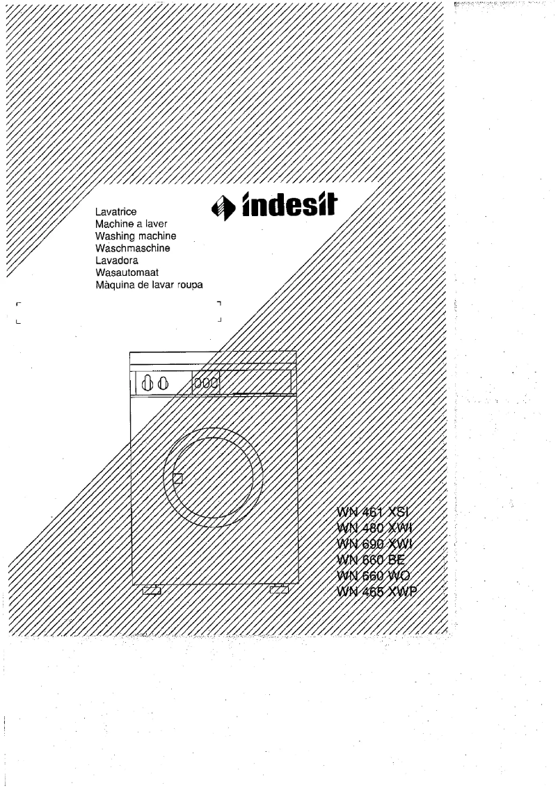 Page 1 de la notice Manuel utilisateur Indesit WN 660 BE