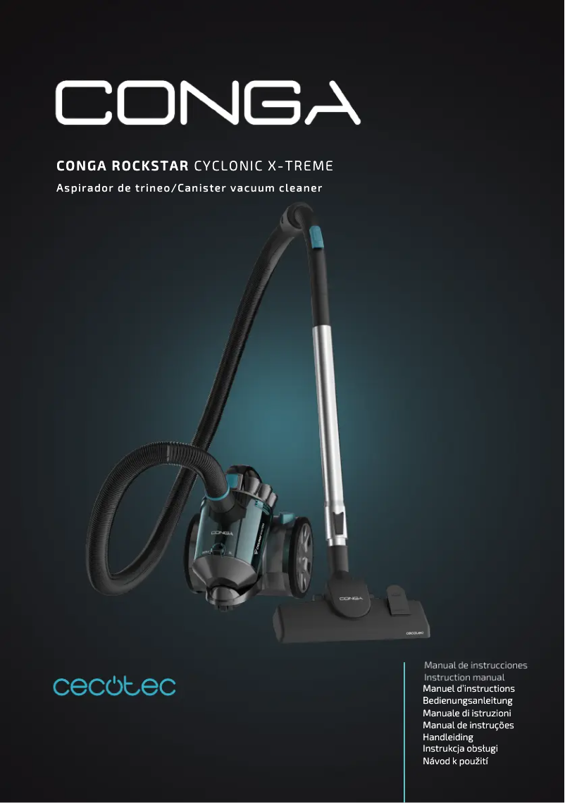 Page 1 de la notice Manuel utilisateur Cecotec Conga Rockstar Cyclonic X-treme