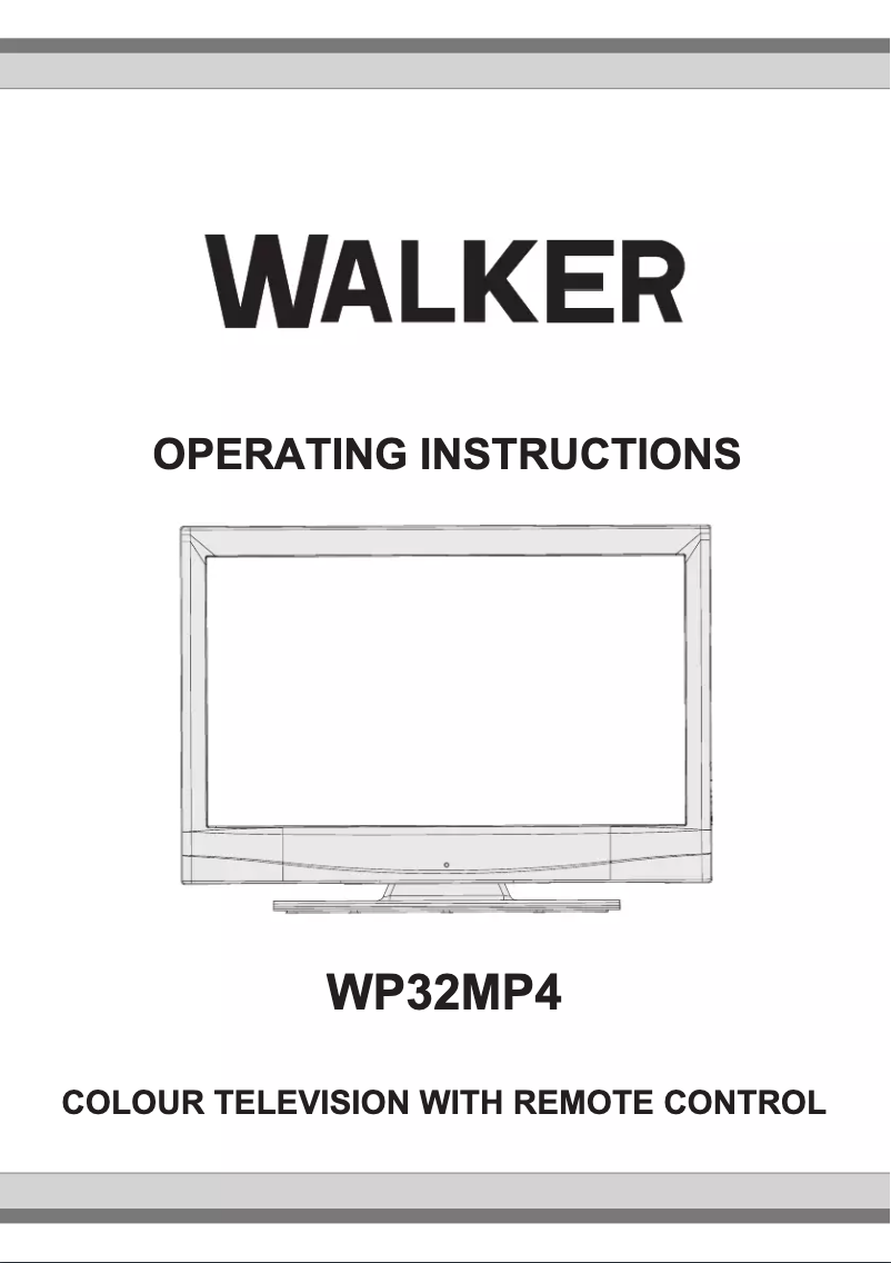 Page n°1 - Manuel utilisateur Walker WP32MP4
