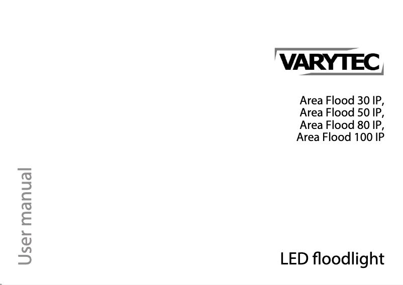 Page 1 de la notice Manuel utilisateur Varytec Area Flood 50