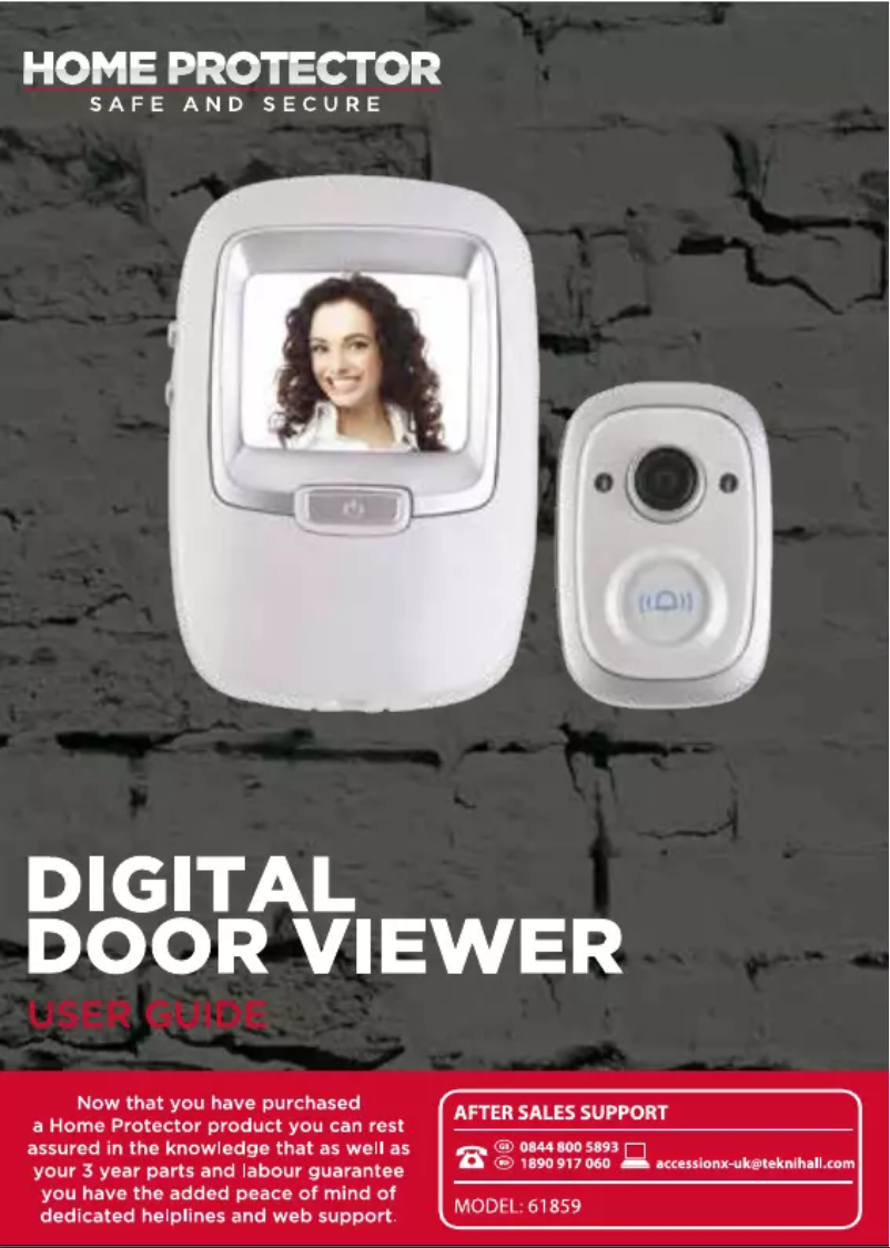 Page 1 de la notice Manuel utilisateur Home Protector 61859