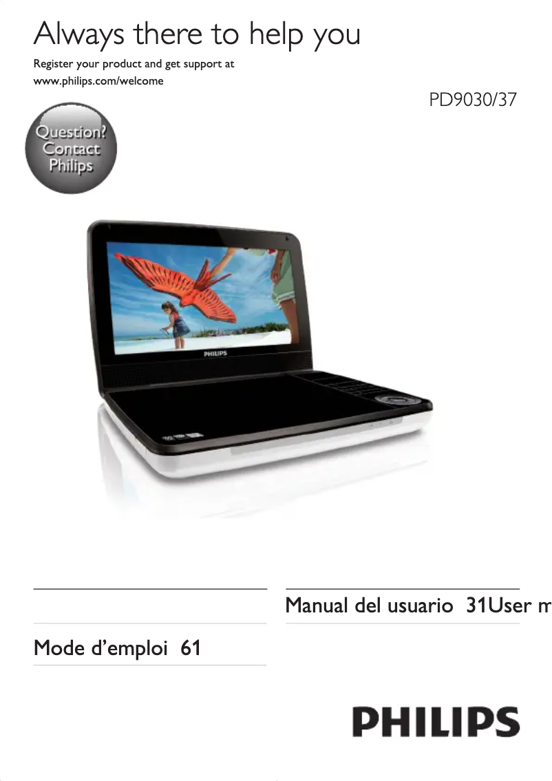 Image de la première page du manuel de l'appareil PD9030