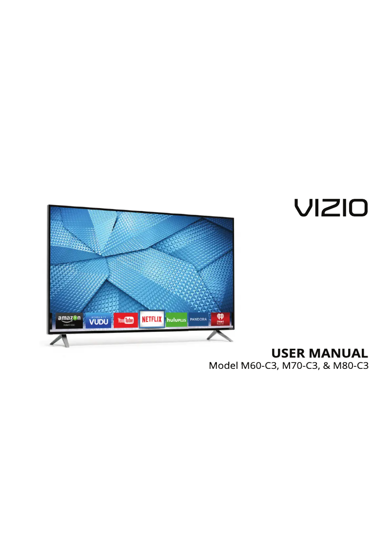 Page 1 de la notice Manuel utilisateur VIZIO M70-C3