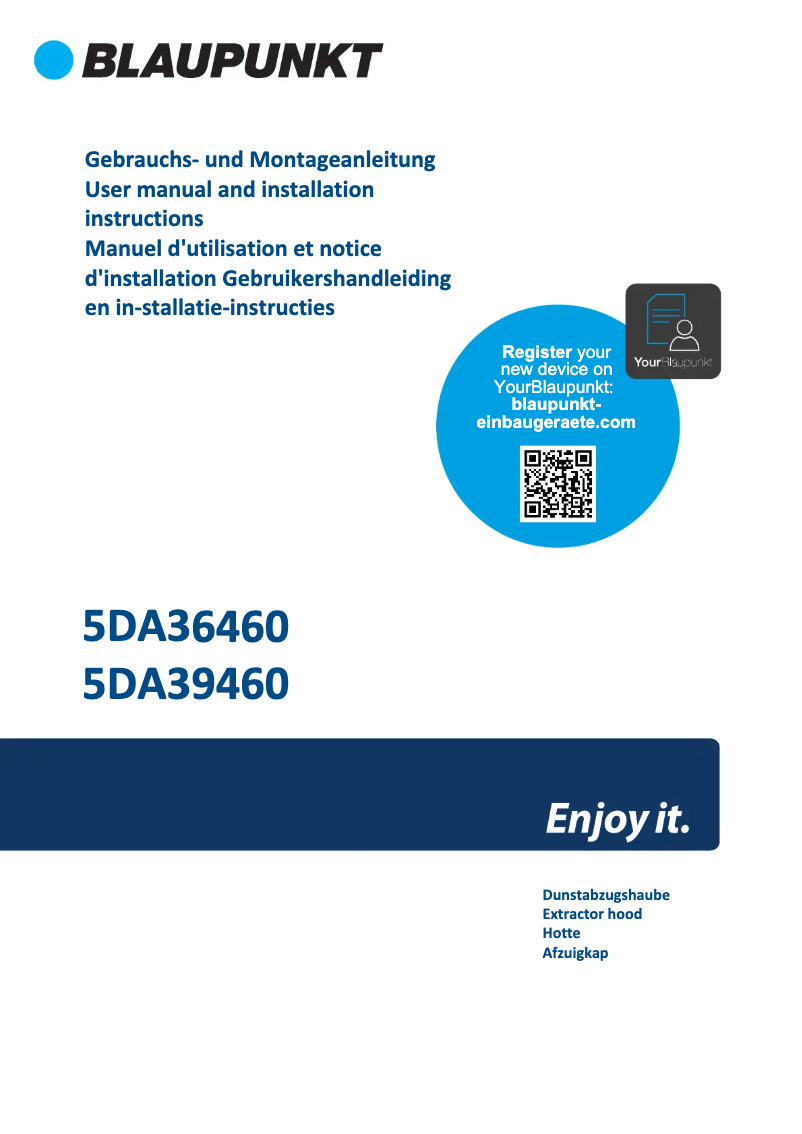 Page n°1 - Manuel utilisateur Blaupunkt 5DA39460