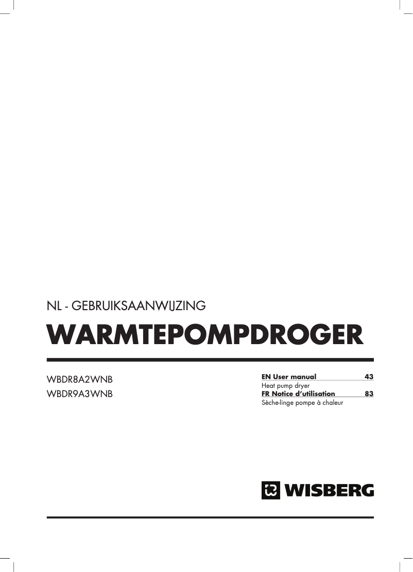 Page n°1 - Manuel utilisateur Wisberg WBDR9A3WNB