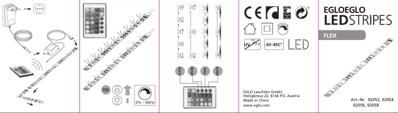 Page n°1 - Manuel utilisateur Eglo Flex