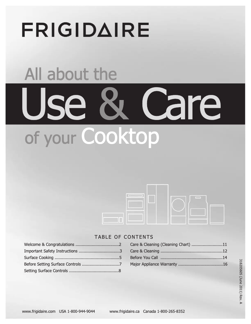 Page 1 de la notice Manuel utilisateur Frigidaire FGEC3067MB