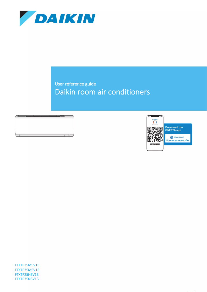 Page 1 de la notice Manuel utilisateur Daikin FTXTP25N5V1B