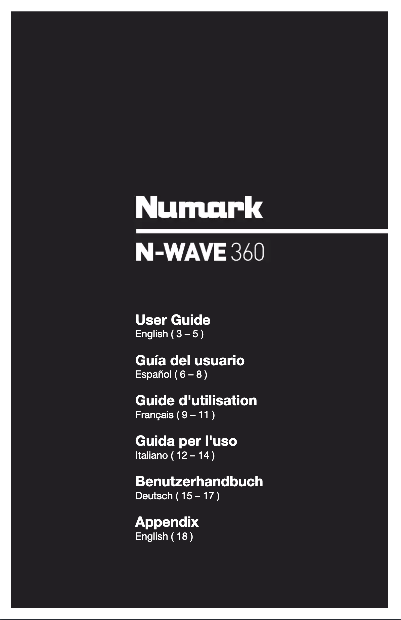 Image de la première page du manuel de l'appareil N-Wave 360