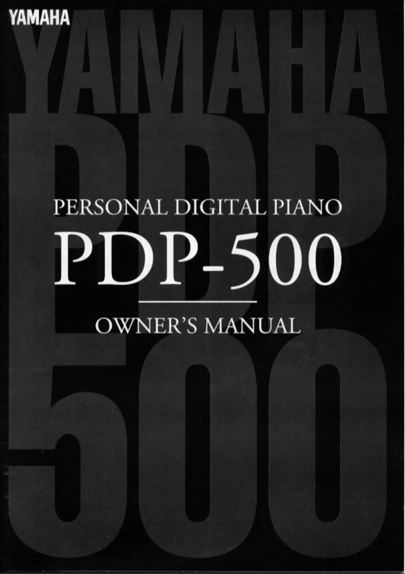 Page 1 de la notice Manuel utilisateur Yamaha PDP-500
