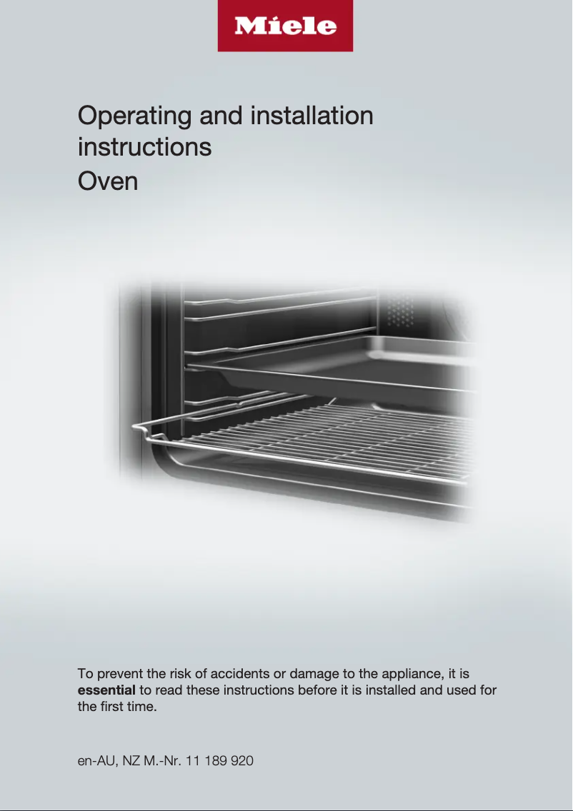 Page n°1 - Manuel utilisateur Miele H 2267-1 BP Active