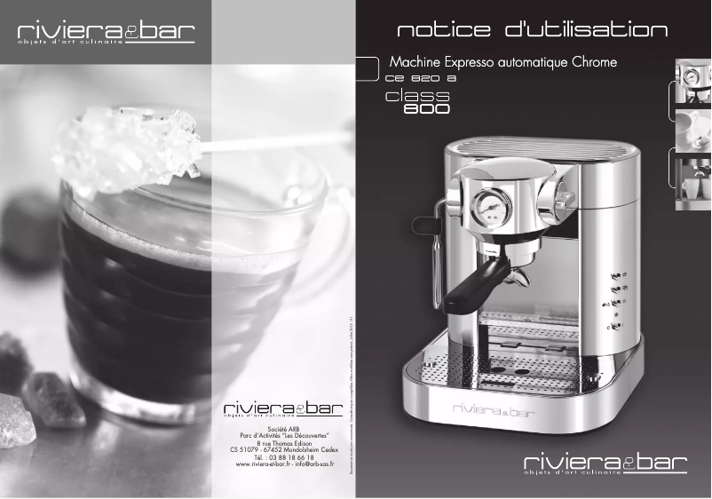 Página 1 del manual Manual de usuario Riviera & Bar CE 820 A