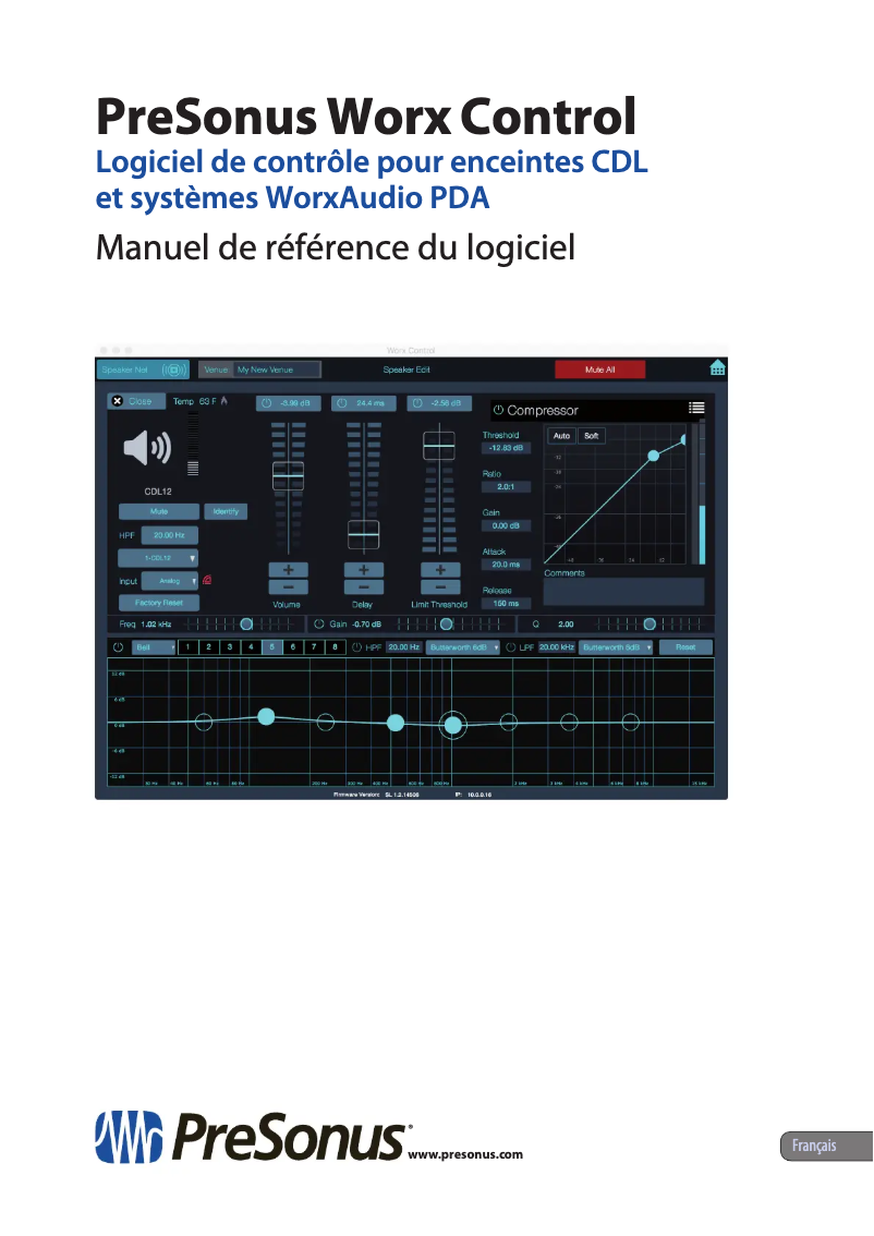 Page n°1 - Manuel utilisateur PreSonus Worx Control