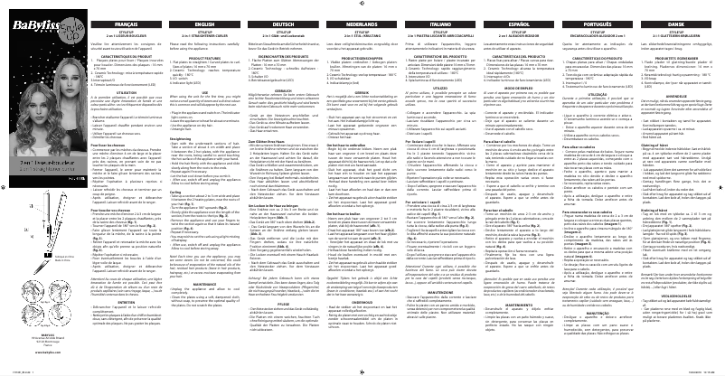 Page 1 de la notice Manuel utilisateur BaByliss H110E