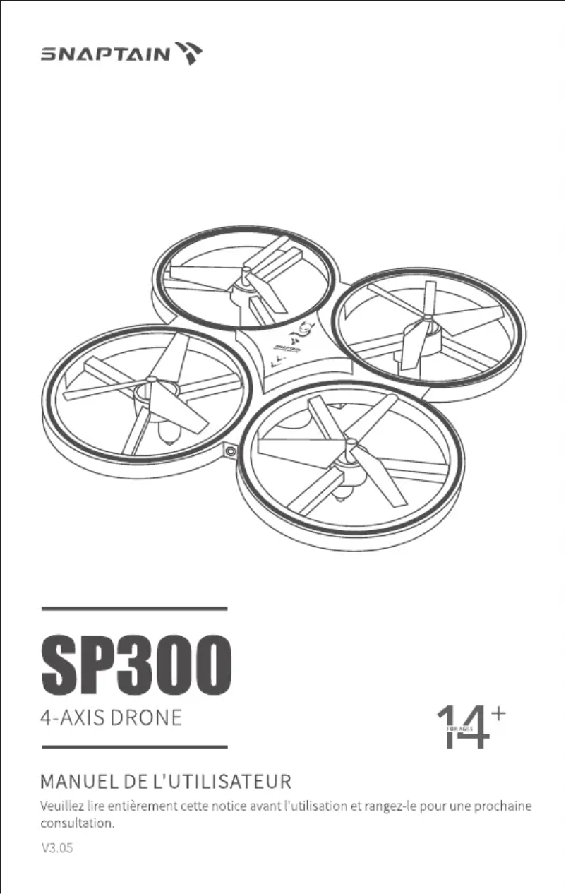 Image de la première page du manuel de l'appareil SP300