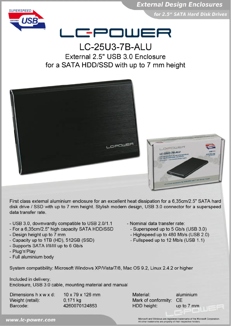 Image de la première page du manuel de l'appareil LC-25U3-7B-ALU