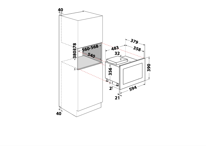 Page 1 de la notice Manuel utilisateur Hotpoint MF25G IX H