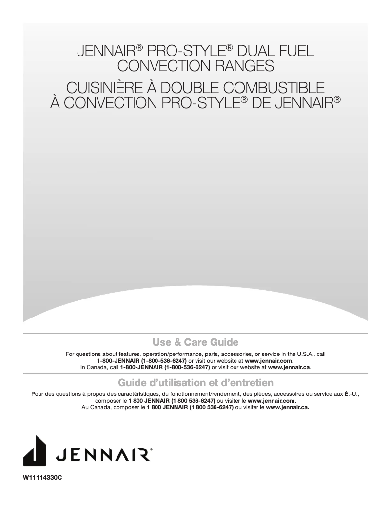 Page 1 de la notice Manuel utilisateur JennAir TANKMAN50