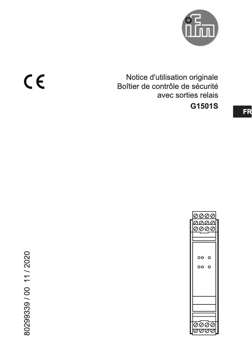 Página 1 del manual Manual de usuario IFM G1501S