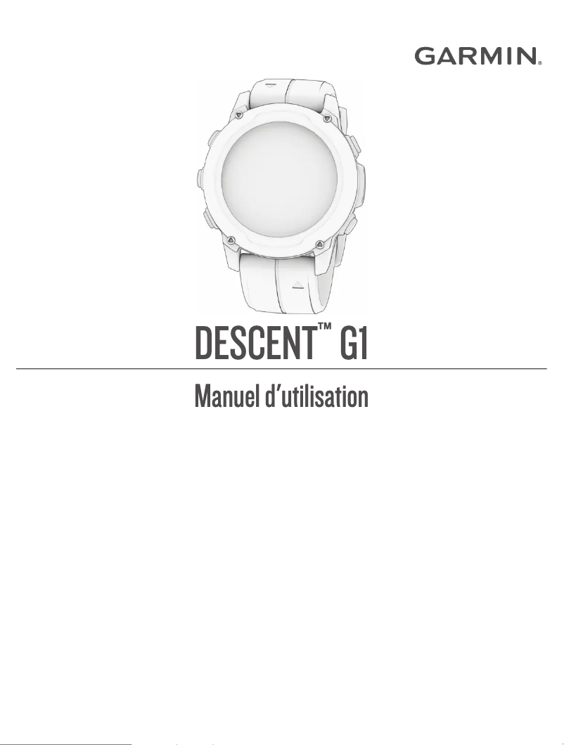 Page 1 de la notice Manuel utilisateur Garmin Descent G1