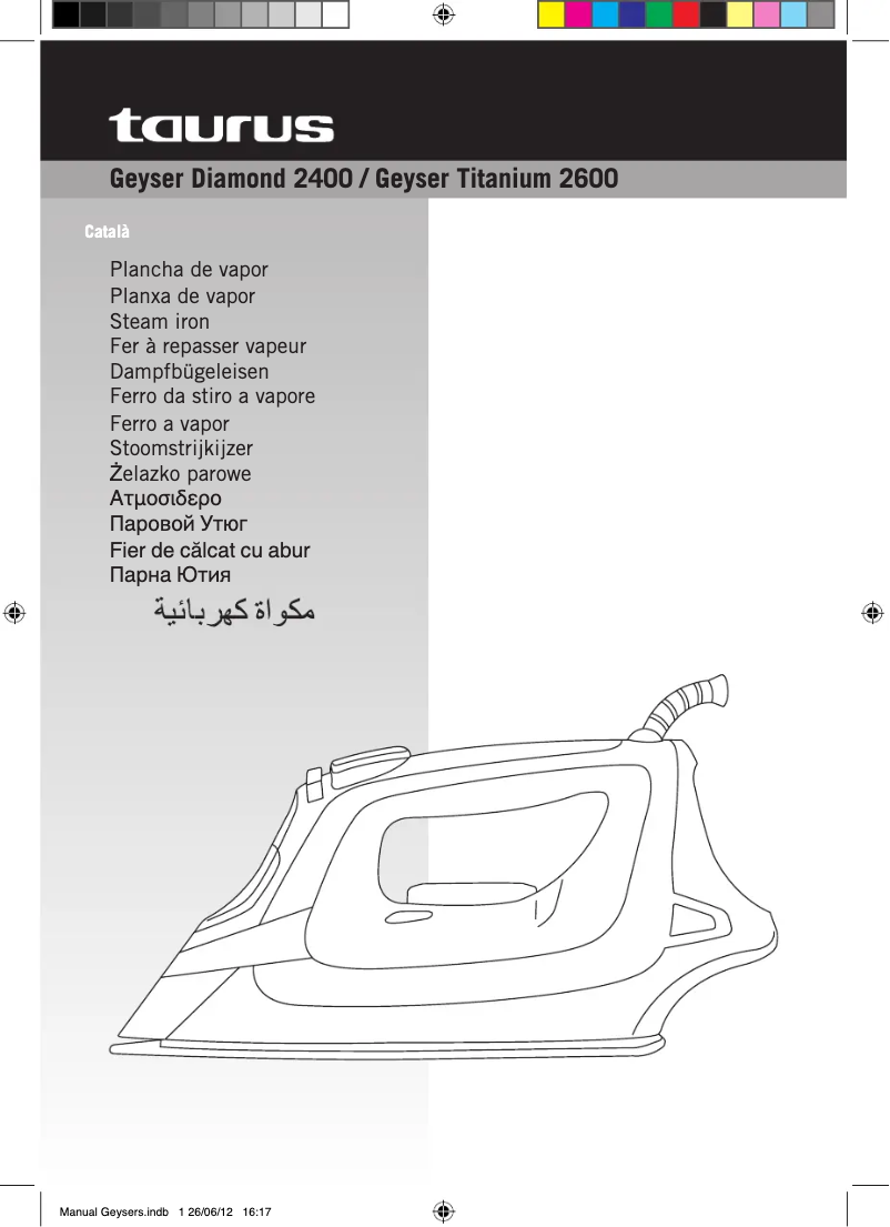 Page 1 de la notice Manuel utilisateur Taurus Geyser Diamond 2400