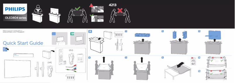 Image de la première page du manuel de l'appareil 55OLED804