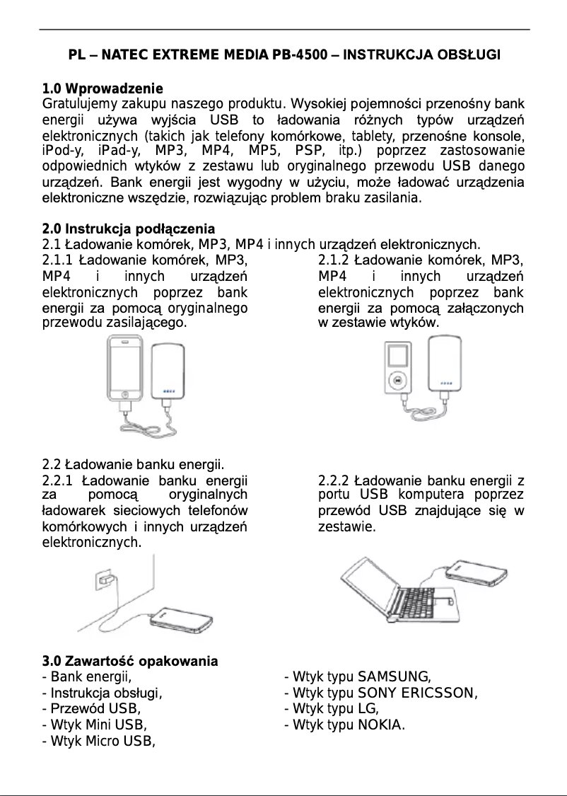Image de la première page du manuel de l'appareil PB-4500