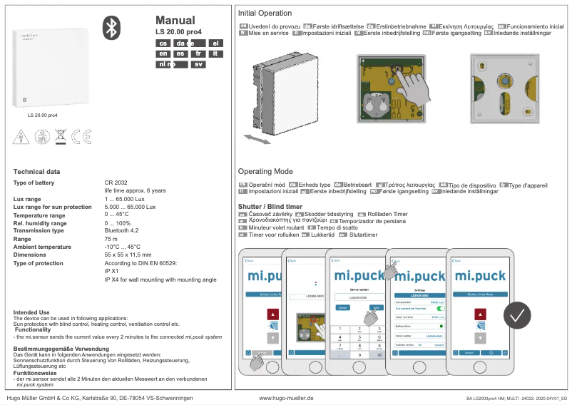 Page n°1 - Manuel utilisateur Müller LS 20.00 pro4