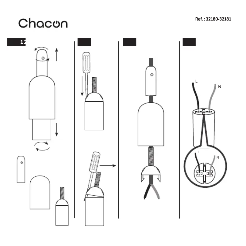 Page 1 de la notice Manuel utilisateur Chacon 32181