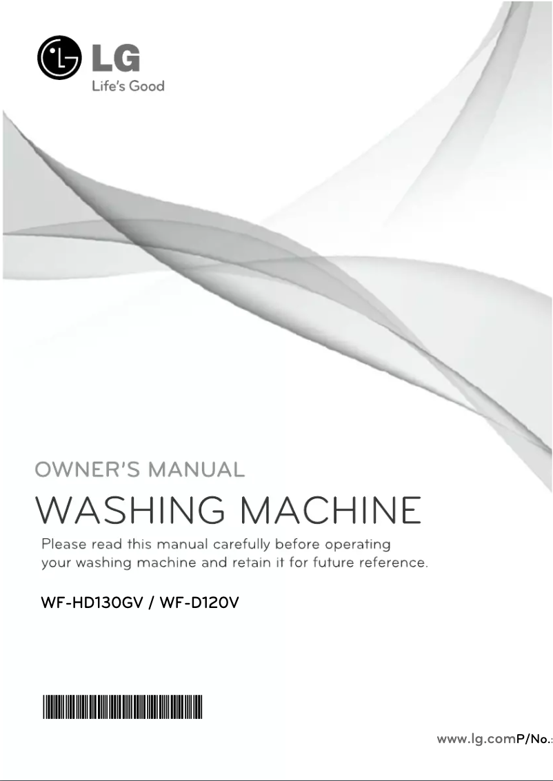 Página 1 del manual Manual de usuario LG WF-HD130GV