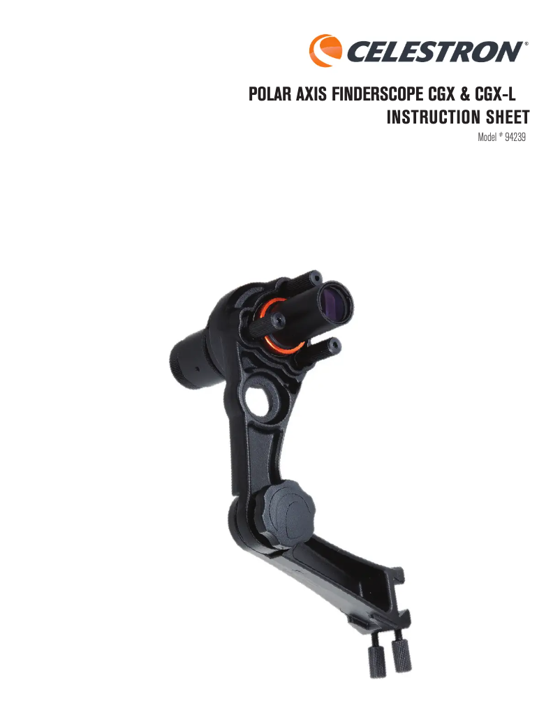 Página 1 del manual Manual de usuario Celestron CGX 800 Rowe-Ackermann