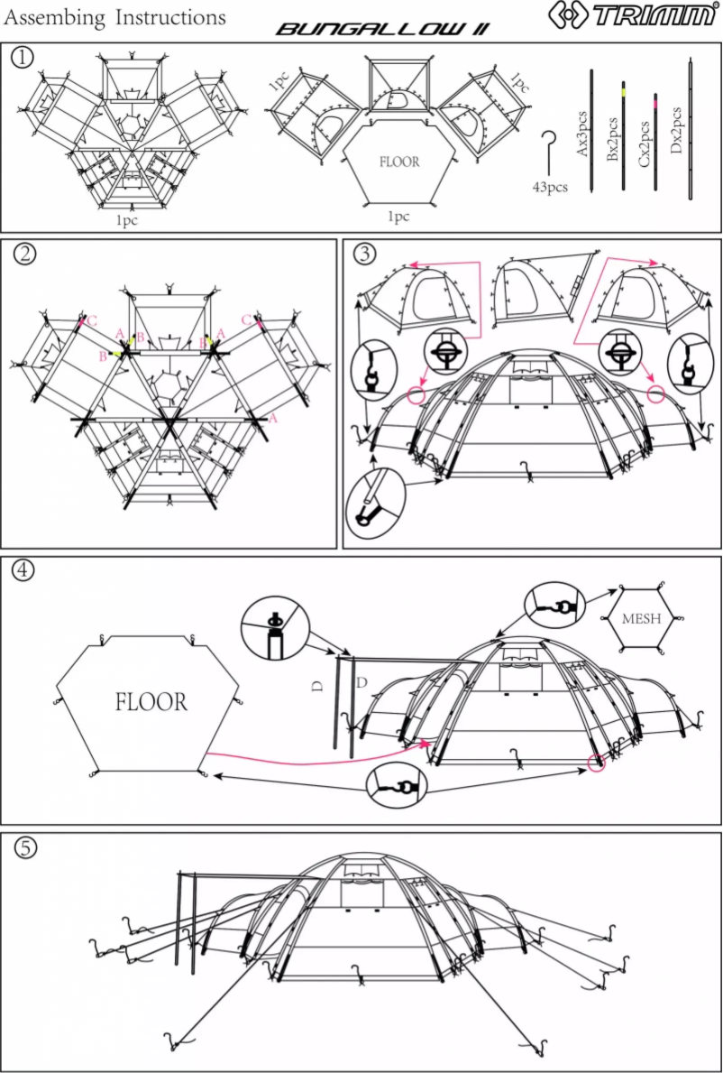 Página 1 del manual Manual de usuario Trimm Bungalow II