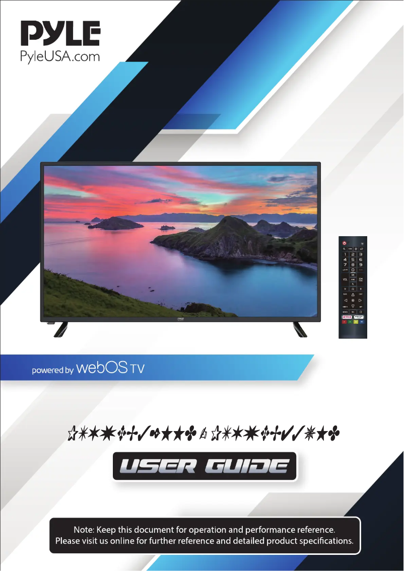 Página 1 del manual Manual de usuario Pyle PTVWEB32HHD