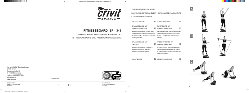 Página 1 del manual Manual de usuario Crivit SP-348