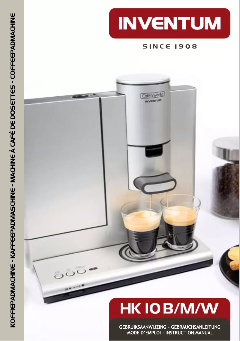 Page n°1 - Manuel utilisateur Inventum Cafe Invento HK10M