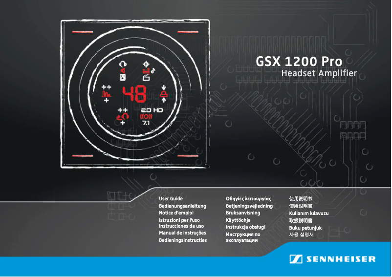 Page 1 de la notice Manuel utilisateur Sennheiser GSX 1200 Pro Gaming Audioverst