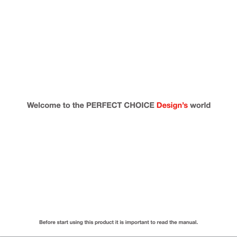 Page 1 de la notice Manuel utilisateur Perfect Choice PC-171669