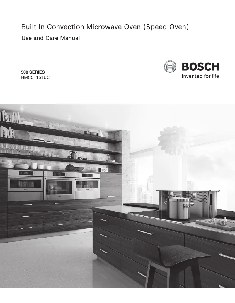 Page 1 of the manual Use and Maintenance Manual Bosch HMC54151UC