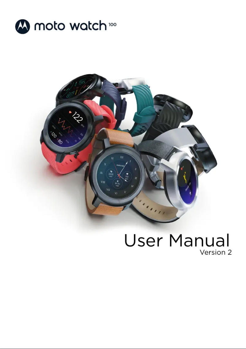 Page n°1 - Manuel utilisateur Motorola Moto Watch 100