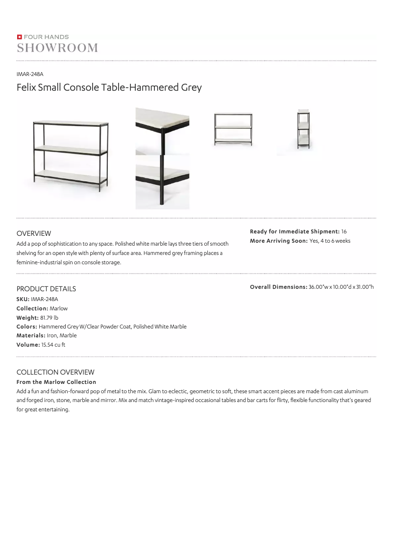 Imagen de la primera página del manual del dispositivo Marlow IMAR-248A