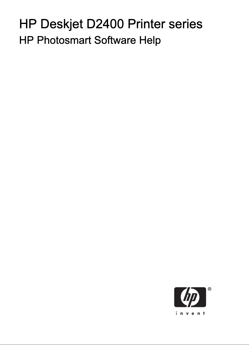 Image de la première page du manuel de l'appareil DeskJet D2460