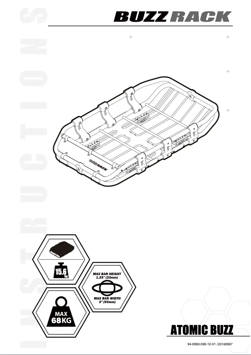 Page 1 de la notice Manuel utilisateur Buzz Rack Atomic Buzz