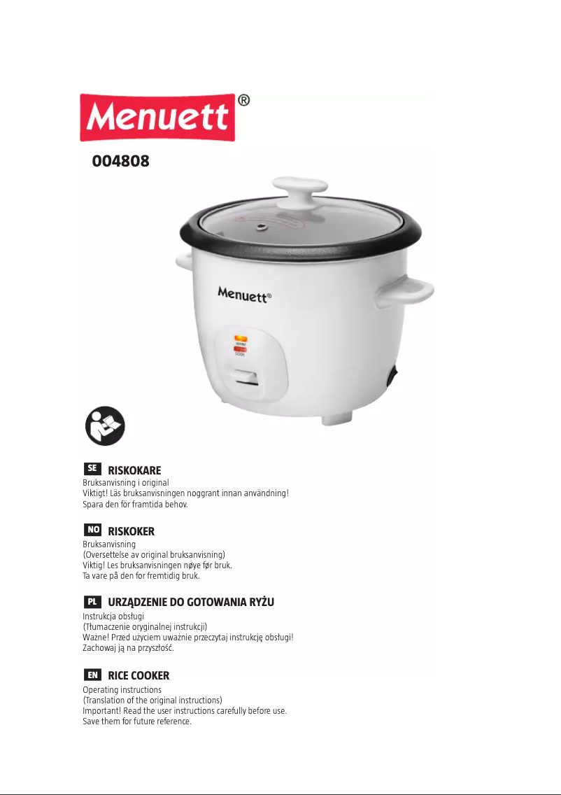 Image de la première page du manuel de l'appareil 004-808