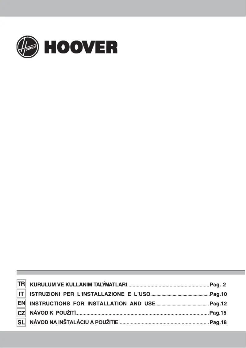 Page n°1 - Manuel utilisateur Hoover HCV61X