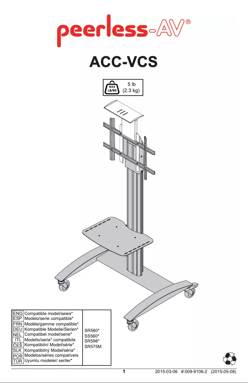 Image de la première page du manuel de l'appareil ACC-VCS