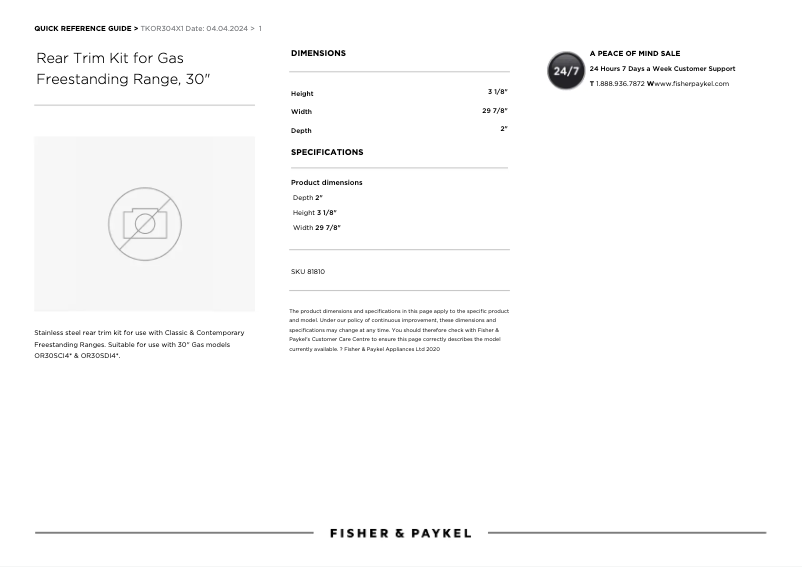 Image de la première page du manuel de l'appareil TKOR304X1