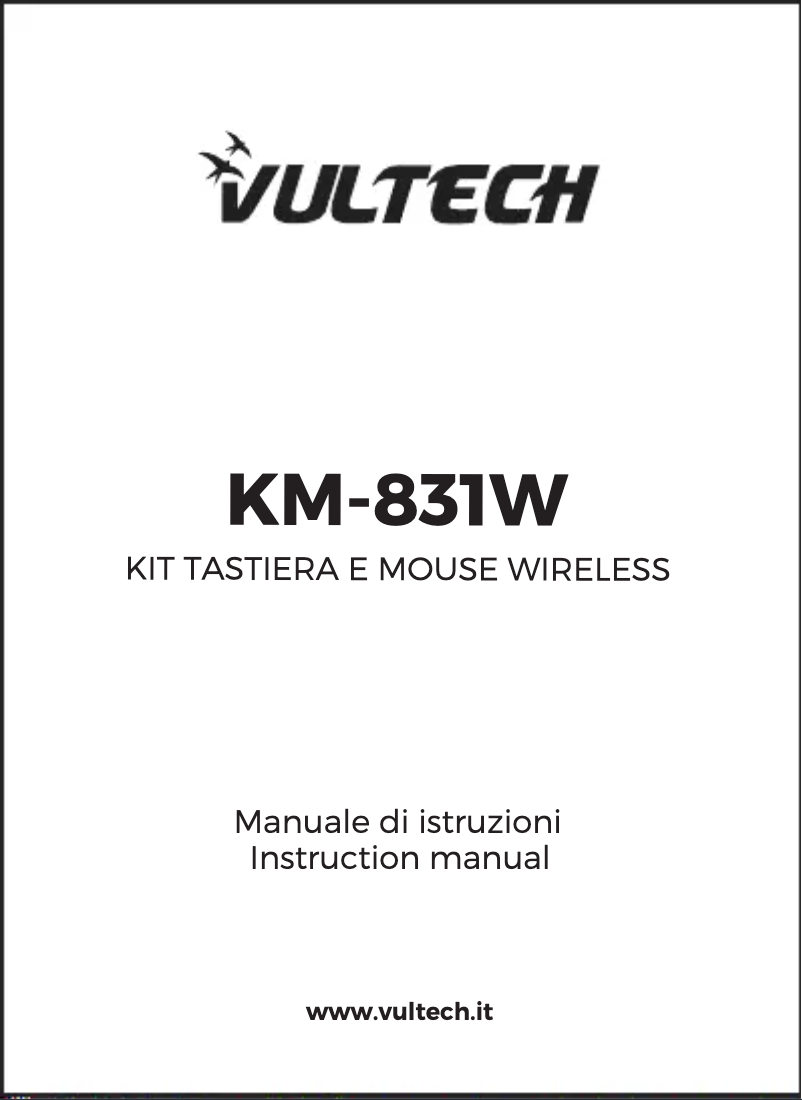 Page n°1 - Manuel utilisateur Vultech KM-831W